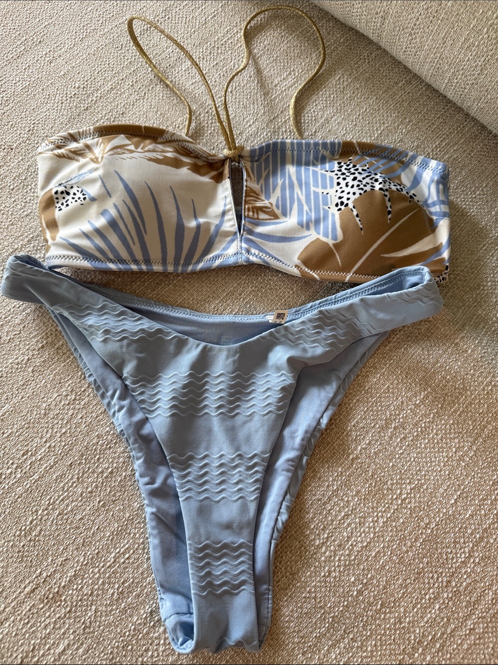 aerie Light Blue Cheeky Bikini